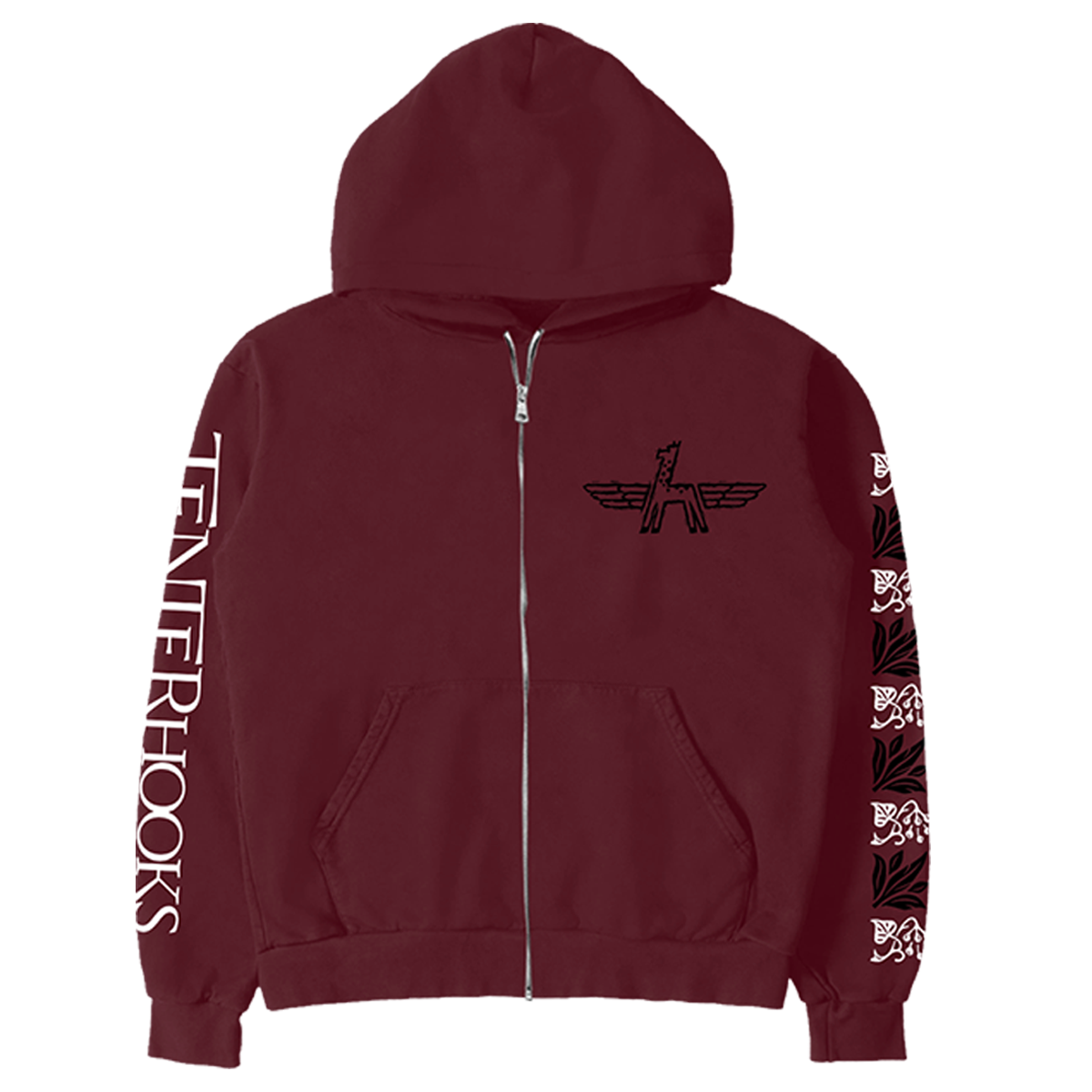 Silversun Pickups 2026 Tour Burgundy Hoodie front