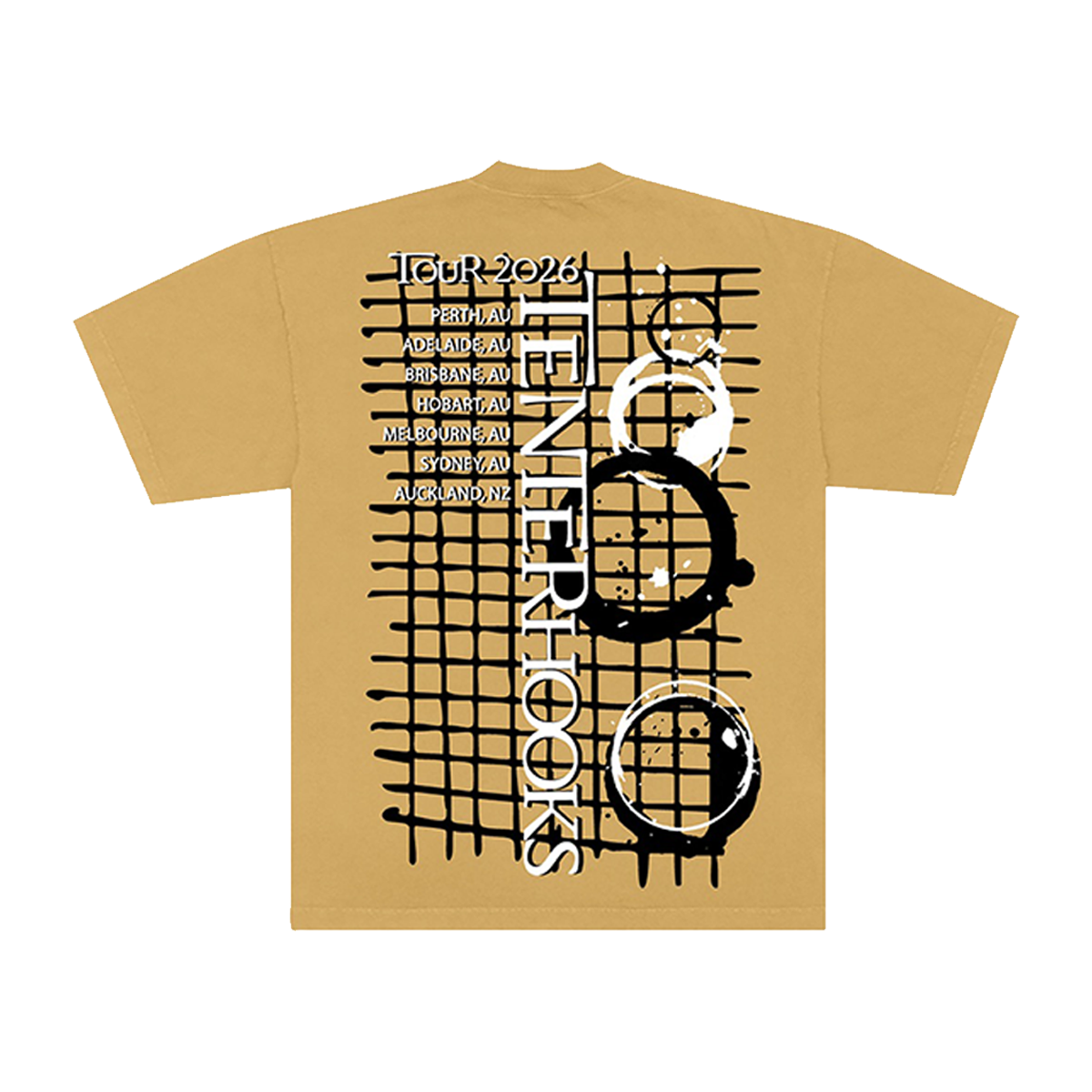 Silversun Pickups Mustard 2026 Tour T-Shirt back